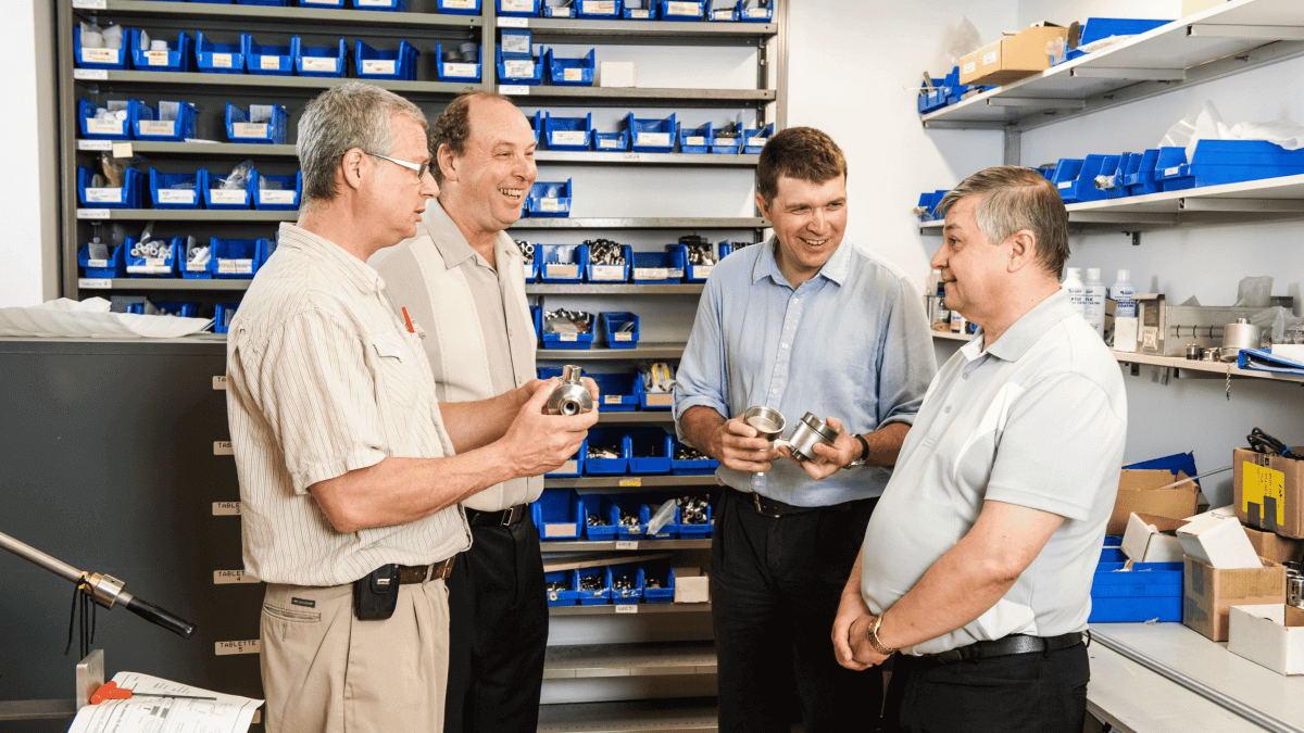 Marc, Intempco's Technical Support Manager; John Lojen, Intempco's President; Denis, Intempco's Electronics Engineer, join forces with trusted partners like Bill, Distributor for Cancoppas, to deliver innovative instrumentation solutions for organization's around the world.