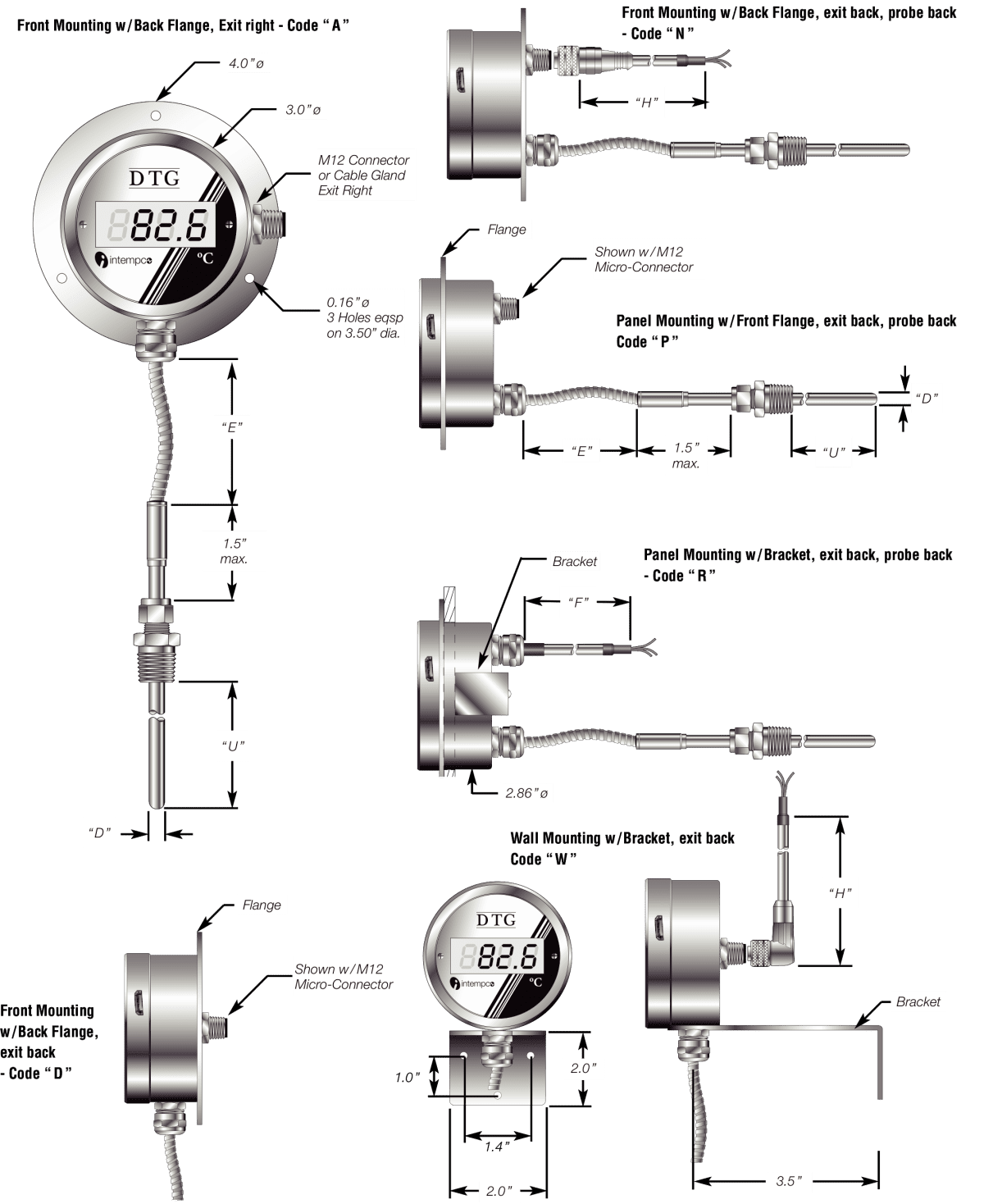 Digital Temperature Gauges - DTG 