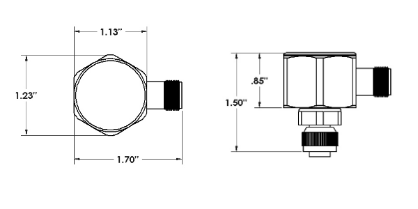 RTD Temperature Transmitter w/ M12 Connector Details