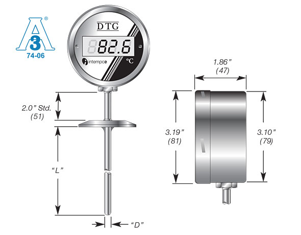 Traceable Remote Probe Digital Thermometer with Calibration; 1 Extra-Long  Stainless Steel Probe