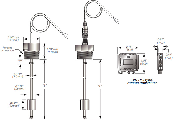 Miniature Float Level Transducer Details