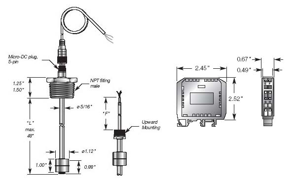 Miniature Float Level Transducer Details