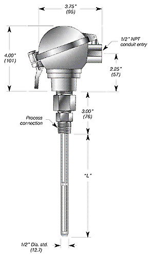 Continuous Capacitance Level Transmitter 4-20mA, Loop Powered Details