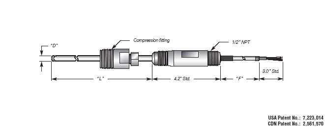 RTD Temperature Transmitter w/ All Teflon Construction Details