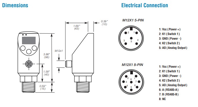 Smart Electronic Programmable Pressure Switch with Display Details