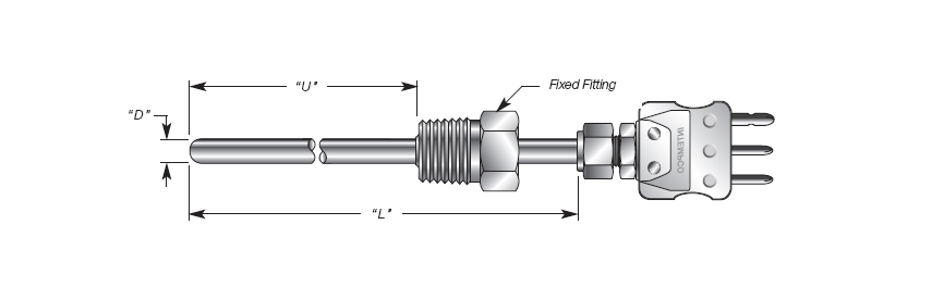 General Purpose Capsule RTD w/Connector Details