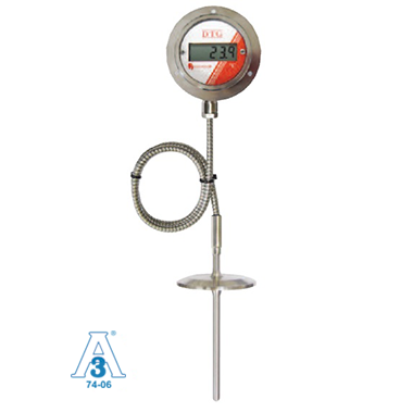 DTG03 Digital Temperature Gauge and RTD Sensor Probe, Compression Mount  DTG03 