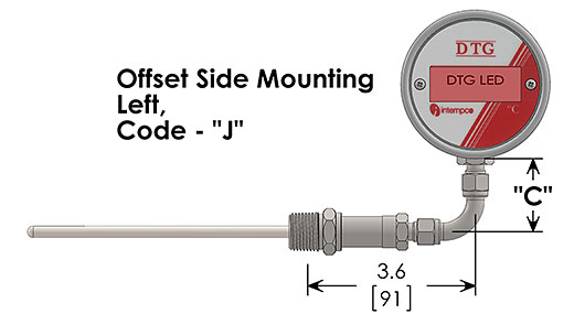 Intempco DTG53 / DTG54 Digital Temperature Gauge