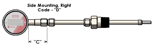 Intempco DTG53 / DTG54 Digital Temperature Gauge